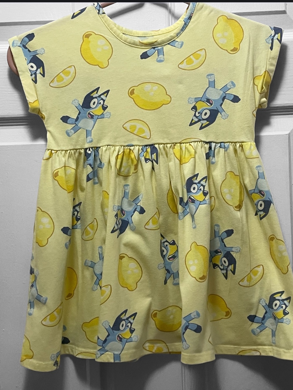 Bluey Yellow Casual Toddler Girl Dress